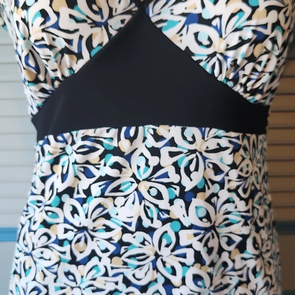 Dress Barn Blue & White Floral Shirt - Picture 4 of 12